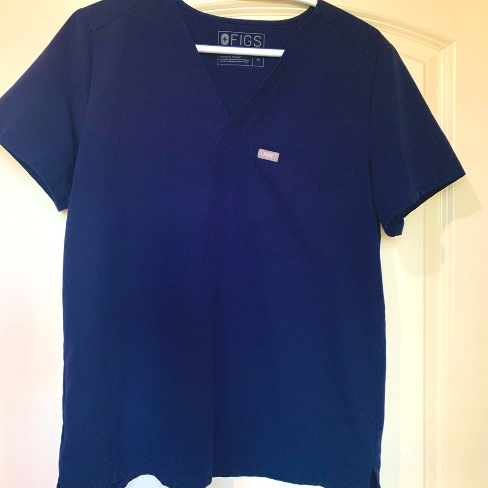 Figs Scrub top Navy blue - Picture 2 of 3